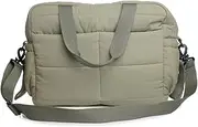 Thermobaby - PLUMEA Quilted Diaper Bag - Mummy and Baby Bag - Changing Mat Included for Baby Boys and Girls - Maternity - Practical for going out - Cactus Green