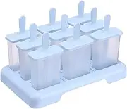Ice popsiclle Mold - Individual 9 Pieces frrozen Ice popsiclle Maker | Reusable diyy Homemade Ice Cream Makers | frrozen Ice Pop Molding Machine | diyy Making Supplies for Kids and Adults