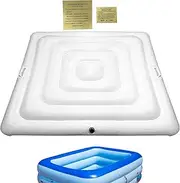 Hot Tub Cover - Inflatable Hot Tub Lid | Foldable Square Spa Cushion with Handle | Energy Savings Pool Covers | UV-Resistant Insulation Pad for Women Men Relaxation Outdoor Camping Mountain Indoor