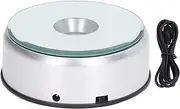 Baxnore 360 Degree Rotating Display Stand, 80 Seconds per Lap Electric Rotating Turntable, LED Display Base Display Table for Cups Crystals