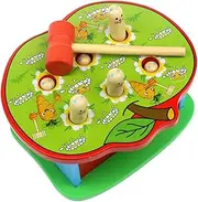 HONMEET 1 Set Wooden Hammer Beat for Educational Coordination Game with Finish Enhances Hand Eye Coordination Muscle Strength Present for Early Learning