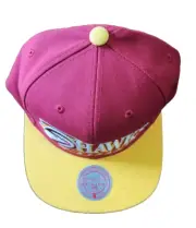 Mitchell & Ness Atlanta Hawks On Point Snapback Logo Cap Red & Gold Colors OSFM