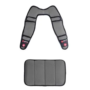 DR.AIR DIY多用途氣墊可調式減震釋壓雙肩背帶墊(大)+DR.AIR 背包用氣墊護腰墊(大)