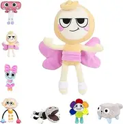 Dandy's World Plush Toy, 12.6 Inches/32 cm Dandy Horror Games Plush, Dandy Flower World Plush Toy, Dandy Scary Game Plush Toy, Stuffed Plush Animal Doll Pillow for Boys and Girls Party,