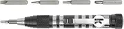 Kershaw TX-Tool (TXTOOL); 4.8 in. Single-Position Multifunction Magnetic Bit Driver; Includes T-6, T-8, T-10, 2 Phillips and Slotted Screwdriver Bit; 1.1 oz., Black