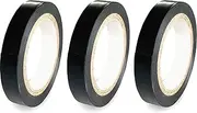 Unix BX76-84 Baseball Grip Tape, Sealing Tape, Team Compatible, 3 Pieces, Black