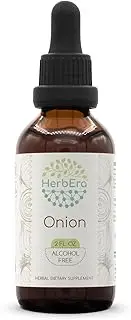Onion B60 Alcohol-Free Herbal Extract Tincture, Super-Concentrated Organic Onion (Allium Cepa) Dried Bulb (2 fl oz)