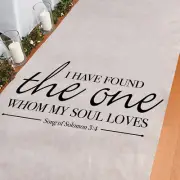 Song Of Solomon Aisle Runner, Wedding Ceremony Decorations, 3' x 100'