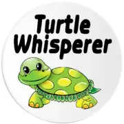 Turtle Whisperer - Circle Sticker Decal 3 Inch