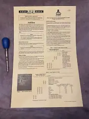 ATARI APB Upright Arcade Back Door Sheet New. ST-308 1st Printing