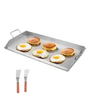 VEVOR 32x16 in Flat Top Griddle Stainless Steel Universal BBQ Grill Pan Cookware