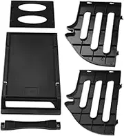 PHENOFICE Printer Bracket Fan-fold Shipping Labels Holder Label Accessory Printer Stand with Storage Plastic Label Paper Holder Convenient Shipping Labels Rack Label Holder Printer Accessory
