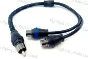 SKY HIGH CAR AUDIO TRIPLE SHIELDED Y SPLITTER RCA