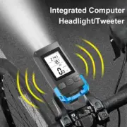 GPS Bike Computer Wireless Speedometer Digital Stopwatch with Speaker and Light