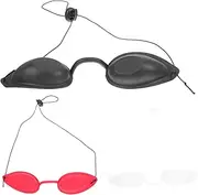 FRCOLOR 3Pcs Tanning Bed Goggles UV Protection Eye Shades for Skin Care Beauty Machines Compact and Lightweight Eye Cover for Therapy Sun Bathing and Travel