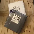 OCM Twin XL Gray Fitted, Flat Sheet & Pillowcase, Mattress Protector SHIPS FREE