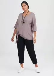 Taking Shape Top Size L (22) Bamboo Angelique Knot Style NWT