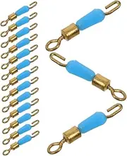 Fishing Line Clips Connectors 30pcs Set Tangle-Proof Silicone Sub-Cable Clamp for Anglers Fishing Tool Kit