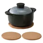 Round Cork Mat Trivets for Hot Dishes Thick Trivet Set Heat Resistant Coasters