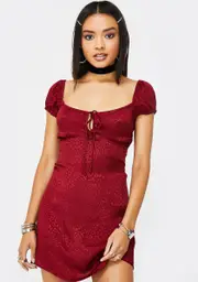[Dolls Kill] Raspberry Cheetah Gaval Dress