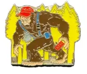 PDX9 RARE Safety Sasquatch Red hat (HAD TO BE EARNED) Amazon Peccy Pin