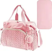Diaper Bag - Large Capacity Diaper Bag with Pacifier Case | Hospital Bag, Labor Delivery Backpack for Women, Reusable Travel Accessories, Household Items