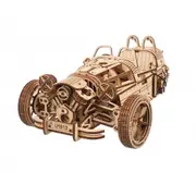 Ugears 457pcs Three-Wheeler Ugr-S Wooden Mechanical DIY 3D Model/Puzzle Kit 14y+