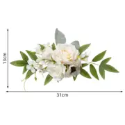 Pre-Made Pink White Cake Topper Flowers Rustic Wedding Cake Decoration for Baby