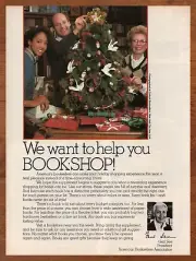 1984 American Booksellers Association Vintage Print Ad/Poster Christmas Art 80s