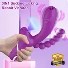 Rabbit Vibrator Dildo Sucking Clit Stimulator G Spot Massager Sex Toys For Women