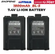 BaoFeng Walkie Talkie 1800mah 7.4V Li-ion BL-5 Battery for BF UV-5R 5RPlus