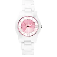 在飛比找蝦皮購物優惠-RELAX TIME/美麗佳人鏤空陶瓷腕錶-黑X玫瑰金(RT