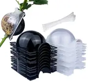 10 PCS Air Layering Propagation Kit with Zip Ties, Reusable Half Transparent ...