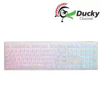 在飛比找三創線上購物優惠-Ducky ONE3 RGB 白有線鍵盤 (銀軸\靜音紅軸)