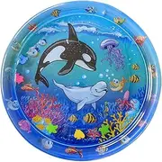Cat Sensory Water Mat, Cartoon Water Pad, Cool Fun Playing Sleeping Waterbed, Home and Outdoor Entertainment for Small, Medium, Large Kittens & Puppies