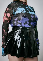 [Current Mood] Always Secret Link Up PVC Pleated Skirt