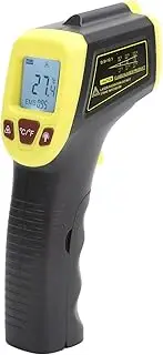 GM320S Industrial Thermometer LCD Display, Data Retention, Temperature Measuring Infrared for Hot Surfaces (Yellow)