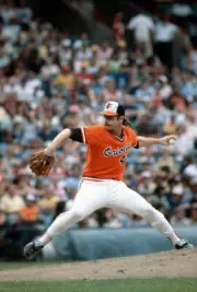 Mike Flanagan 1977 3 Baltimore Orioles Baseball Old Photo