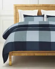 Checkered Bliss Quilt Cover Set – Cozy Texture with Geometric Appeal - 100% Natural Cotton