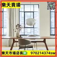 在飛比找樂天市場購物網優惠-北歐原木家用小戶型餐桌現代簡約長方形實木飯桌設計師工作臺書桌