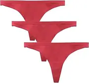 [LIQQY] Thongs for Women,Cotton G-Strings,Soft Stretch Low Rise Thongs Lingerie, Multi Color Panties,3-6 Packs