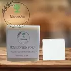Handmade Unscented Soap Bar, 100% Natural,Vegan & Palm Oil Free -Fragrance Free