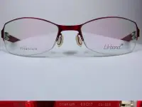 在飛比找Yahoo!奇摩拍賣優惠-信義計劃 眼鏡 Urband 日本手工眼鏡 紅色鈦金屬半框 