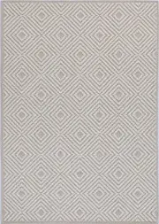 Lata Wickham Geometric Beige Flatweave Rug