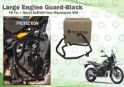 Black "Large Engine Guard For Royal Enfield New Himalayan 450"