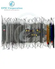 Dental Explorer Peridontal Probe Picks Scalers Tools Instruments Set of 47