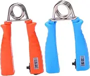 Mipcase 2Pcs Fitness Grip Hand Gripper Heavy Strength Trainer for Wrist and Arm Exercise Durable Slip Design for Gym and for Grip Random Color