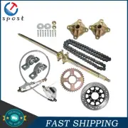 For ATV Quad Buggy Go Kart 44" Rear Live Axle Kit Wheel Hub Sprocket Brakes New