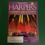 HARPER'S MAGAZINE FEBRUARY 2025 SOBRIETY ECSTASY F SCOTT FITZGERALD DAVOS SUBLIM
