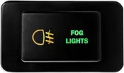 12V 3A ON-OFF Horizontal Push button Switch FOG LIGHTS for Nissan PATROL GQ (1987~1997) GU Series 1 (1997~2001) AMBER GREEN